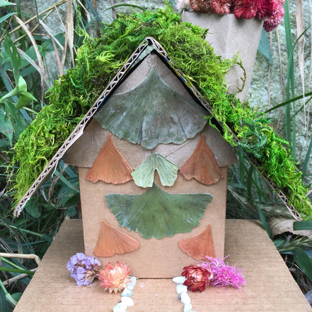 fairy house made of natural materials