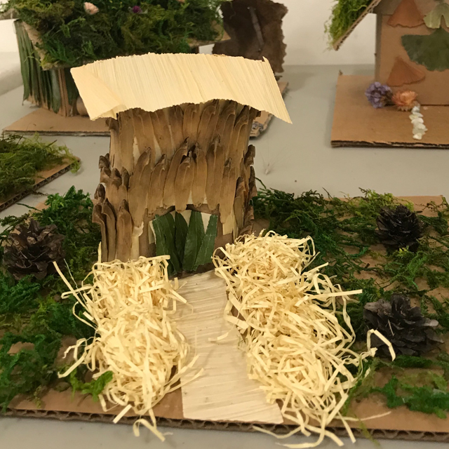 fairy house made of natural materials