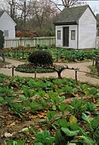 The four-square kitchen garden is based on a very simple layout that allows plenty of room for originality, rich color and form, and, quite literally, good taste.